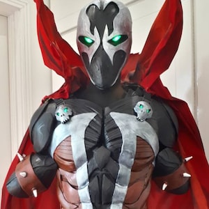 Handmade Spawn EVA Foam Armor, LED Eyes, Gothic Cosplay Costume (Made to Measure)