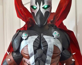 Handmade Spawn EVA Foam Armor, LED Eyes, Gothic Cosplay Costume (Made to Measure)