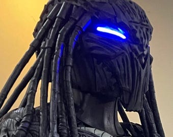 Yautja Predator Cosplay Foam Armor Suit, Custom Alien Sci-Fi Costume with LEDs