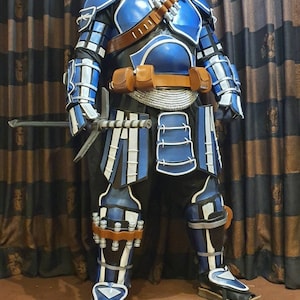 Samurai Mandalorian Armor – Custom EVA Foam Cosplay Suit – Handmade Ronin Bounty Hunter Costume with Kabuto Helmet & Cape