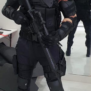 Complete Custom Swat costume with skull helmet