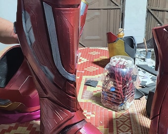 Iron man Mark 46 Eva-foam scheen-/laarzenset