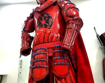 Custom red Robes Samurai Armor