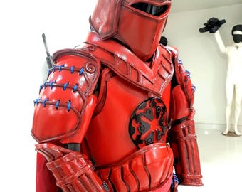 Custom Red Robed Samurai Armor, EVA Foam Cosplay Costume (Made to Order)