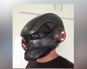 Xenon custom helmet with LEDs