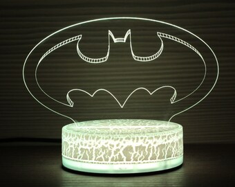 Batman Logo Light Etsy