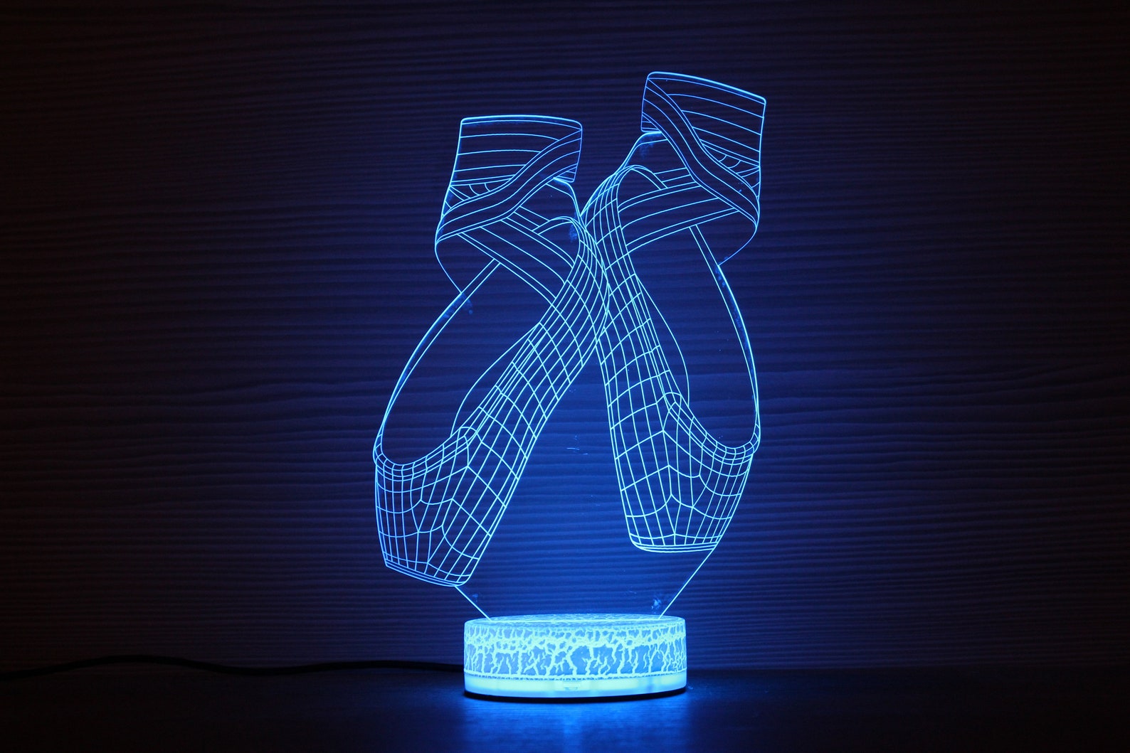 ballet shoes 3d night lamp night light children light 3d illusion led lamp ballerina birthday party gift idea kids birthday ball