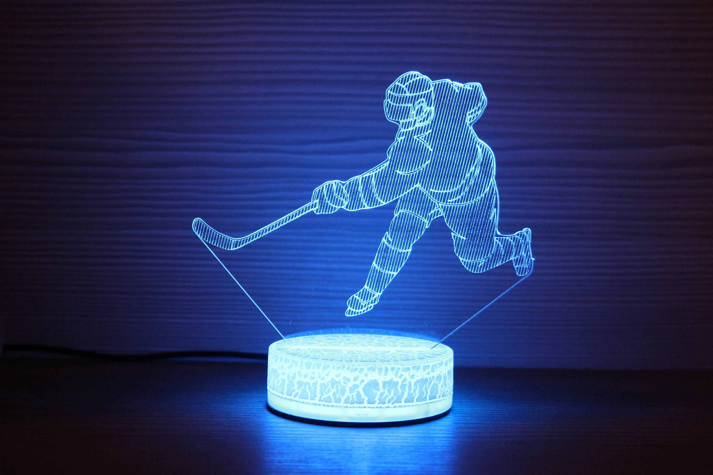 Hockey Decor 3D Night Lamp Hockey Gifts 3D Night Light Etsy