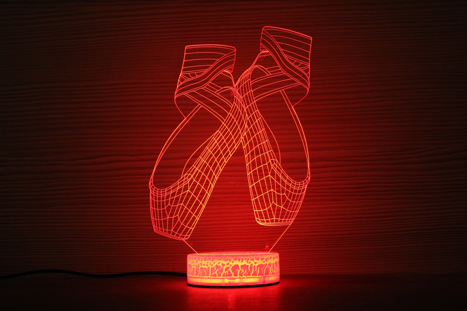 ballet shoes 3d night lamp night light children light 3d illusion led lamp ballerina birthday party gift idea kids birthday ball