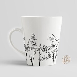 Floral print on mug