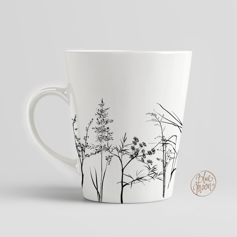 Floral print on mug