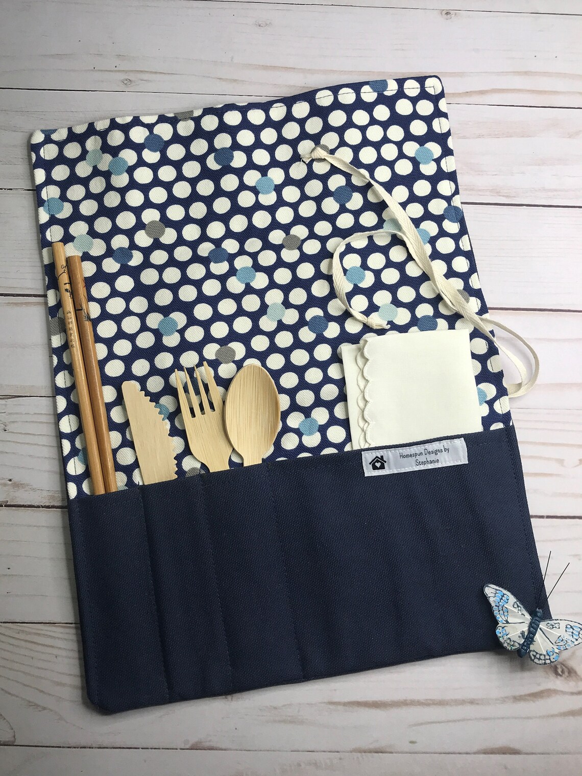 Cutlery Wrap Silverware Wrap EcoFriendly Handmade Linen Etsy