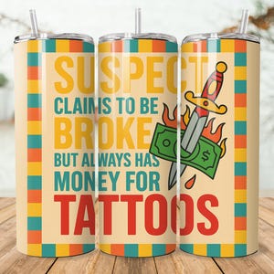 Suspect Claims Funny Sarcastic Mom 20 oz Skinny Tumbler Sublimation Design Digital Download PNG Instant DIGITAL ONLY, Tumbler Wrap
