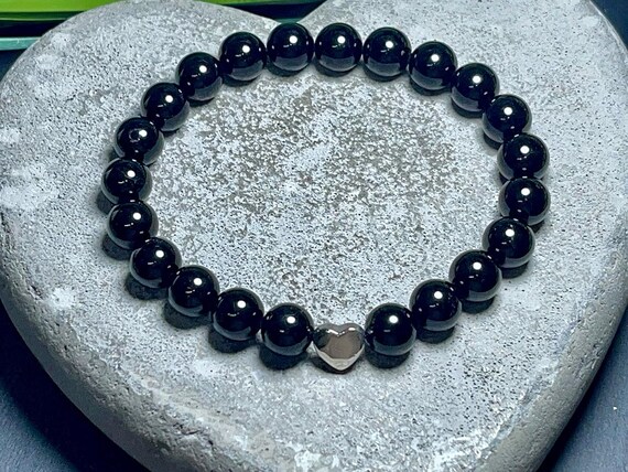 Arana's® Bracciale Tormalina Nera Level 1 – Perle 8mm, Pietre Naturali Energetiche, Protezione Onde Elettromagnetiche E Energie Negative