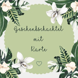 Geschenkschachtel mit Wunschkarte
