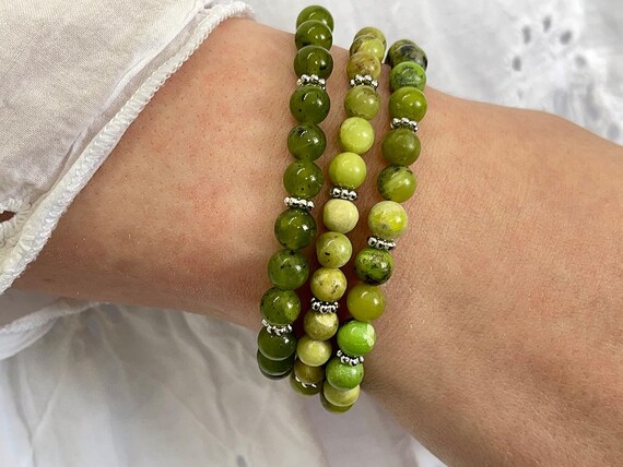Bracciale Elasticizzato In Pietre Vere - Sugilite 8 Mm - Fatto A Mano, Gioiello Energetico ELEDORO
