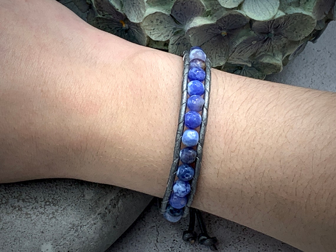 Beaded bracelet agate bracelet agate bracelet favorite | Etsy