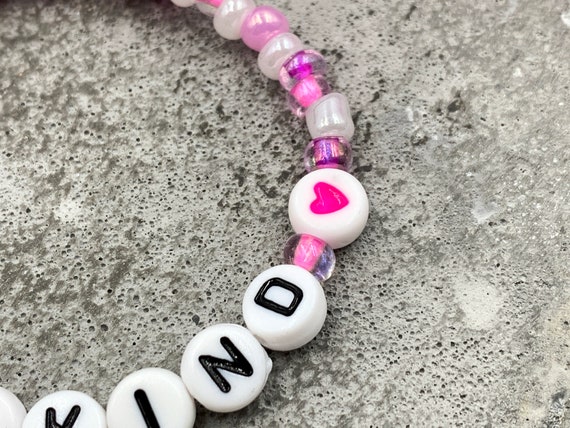 Bracciale Unicorno Portafortuna Per Inizio Scuola - Con Cartolina Incoraggiante - Regalo Per Bambine - Elastico Regolabile Rosa