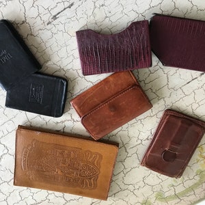Cartera de cuero Wrocraw Monedero de cambio Monedero de cuero Tarjetero Colección de cuero