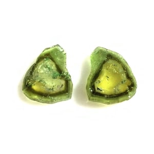 AAA++ Watermelon Tourmaline Slice: Loose Gemstone Pair