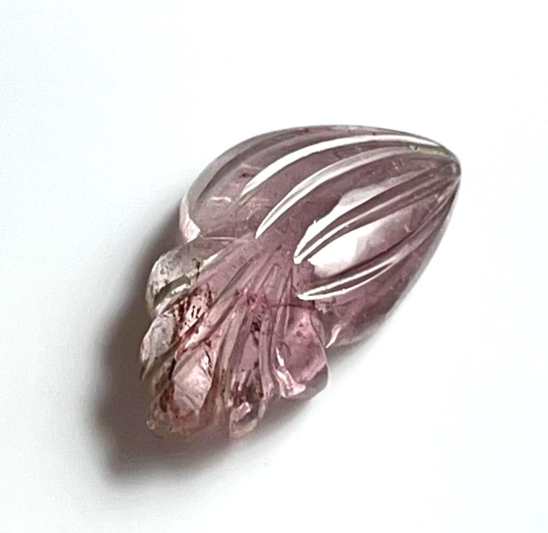 Paire De Sculptures Tourmaline Pastèque 7,15 Carats - Fait Main, Naturelle - Inde