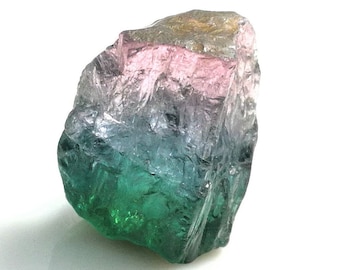 AAA ウォーターメロン トルマリン原石：21 カラットの宝石ロット（7 個