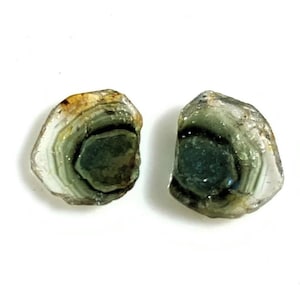 AAA++ Watermelon Tourmaline Slice: Loose Gemstone Pair