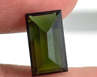 Tourmaline Verte émeraude Naturelle - Baguette Facettée 4,23 Carats - Madagascar - Neuf
