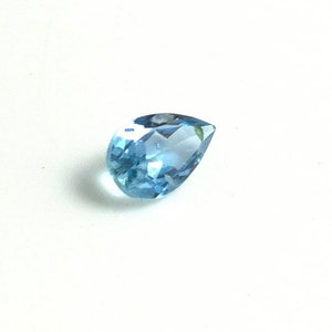 AAA++ Aquamarine Pear Cut Gemstone: 0.70 Carat Loose Stone