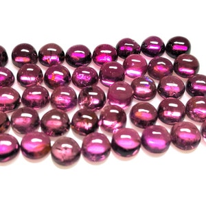 Pink Tourmaline Cabochons: AAA++ Quality, 4mm Round Gemstones (40 Pieces)