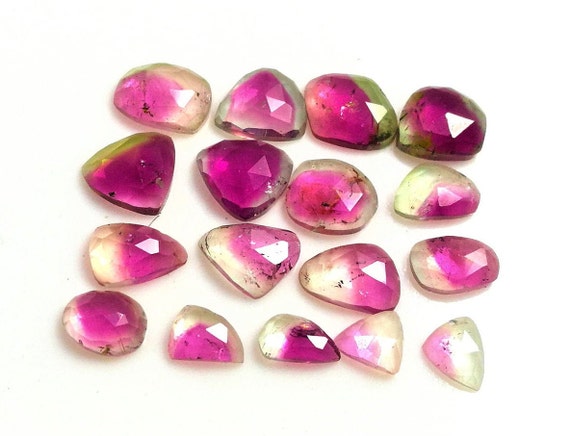 Multi Tourmaline Faceted slices Rose Cut Mini lot For Jewelry Setting Loose Gemstone Natural Watermelon Tourmaline Rose Cut Multi Tourmaline Faceted slices Rose Cut Mini lot For Jewelry Setting Loose Gemstone Natural Watermelon Tourmaline Rose Cut