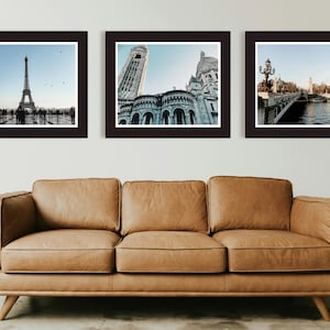 Paris France Photography Print Set, European Cityscape Photos, Eiffel Tower, Home Art Decor, Travel Photography, Architecture Photography