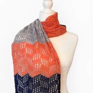 Concourse C Knitting Scarf/Shawl/Wrap Pattern