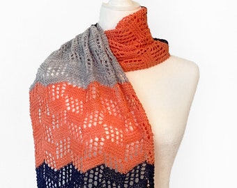 Concourse C Knitting Scarf/Shawl/Wrap Pattern