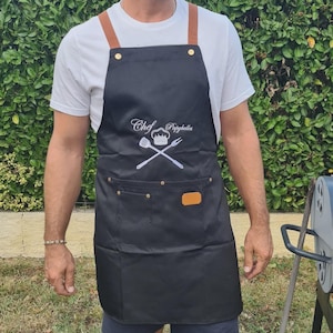 Personalized kitchen/BBQ apron ideal for Father's Day