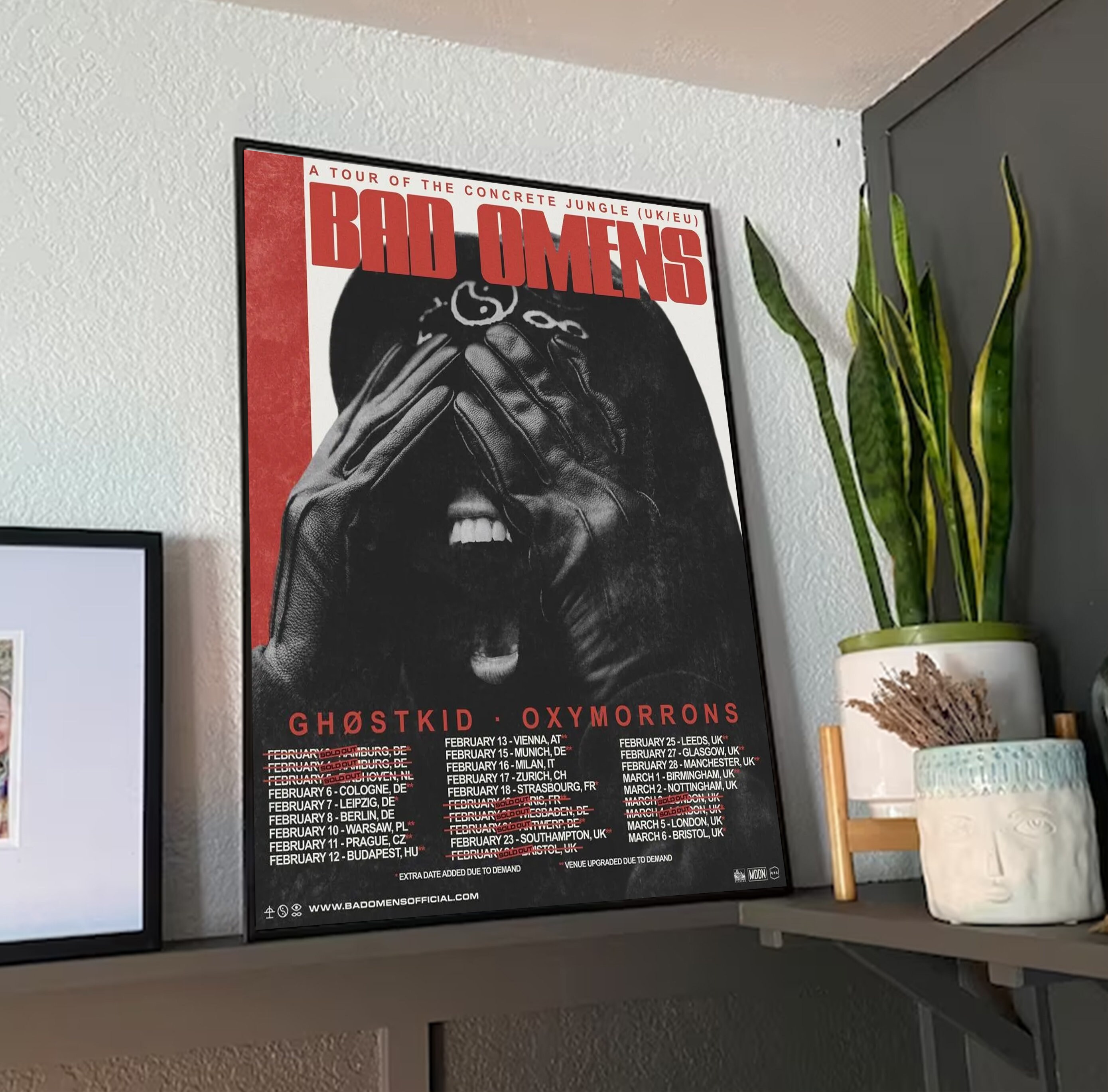 Bad Omens Band Concrete Jungle Tour 2023 Poster