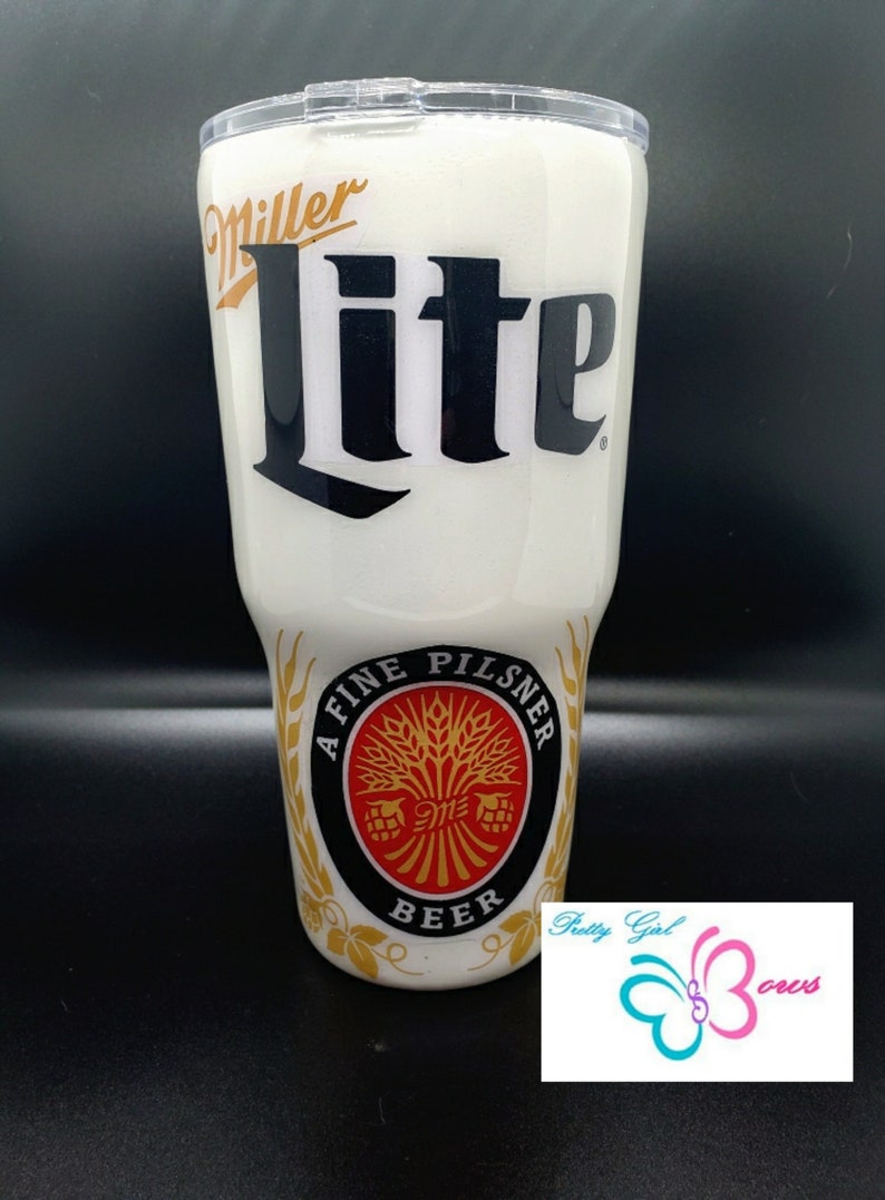 Miller Lite Tumbler Miller Lite Tumbler Miller Lite Tumbler Etsy