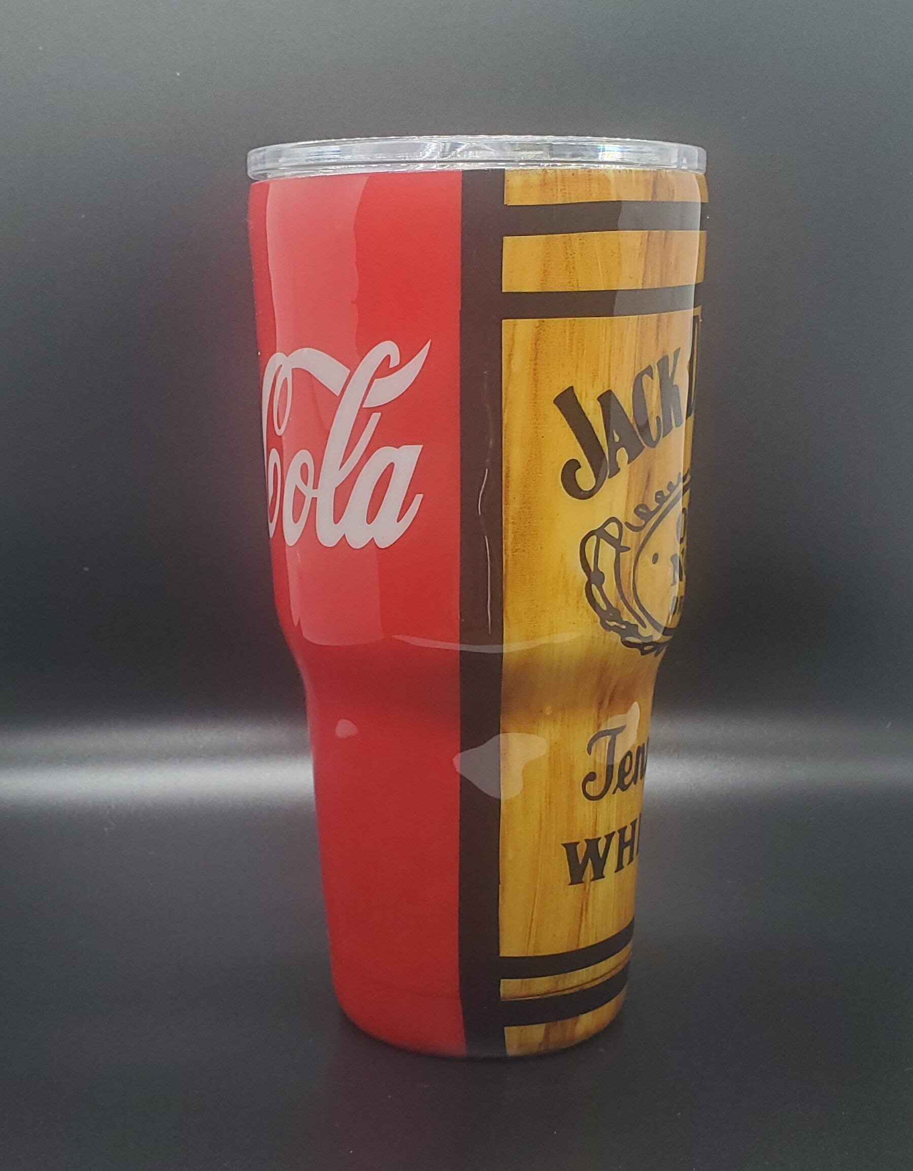 Jack Daniels Woodgrain Half CocaCola 30 oz Tumbler Etsy