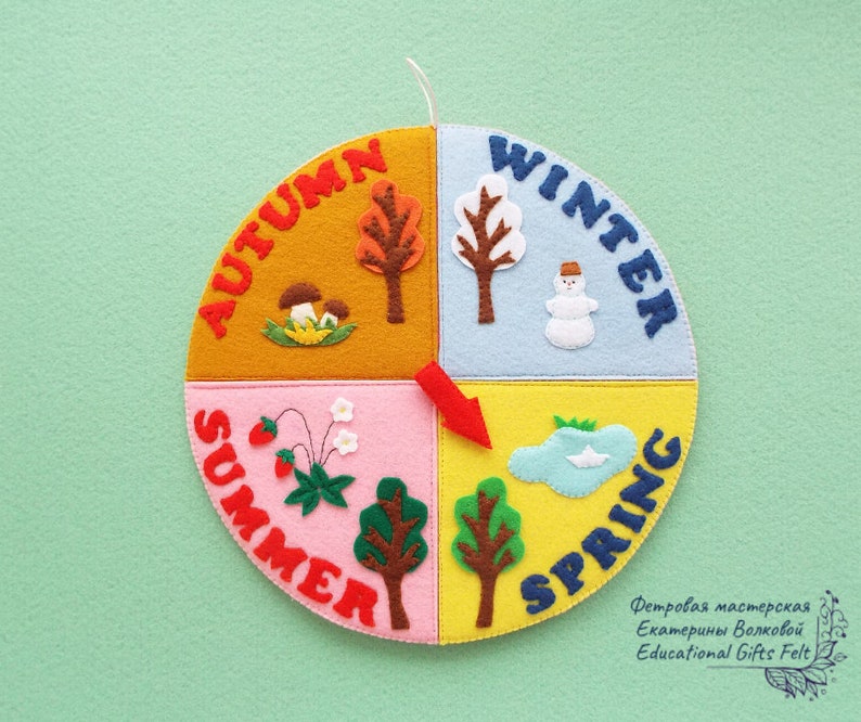 Felt Calendar Weather Chart Teacher Gift Felt Board Game Felt Etsy