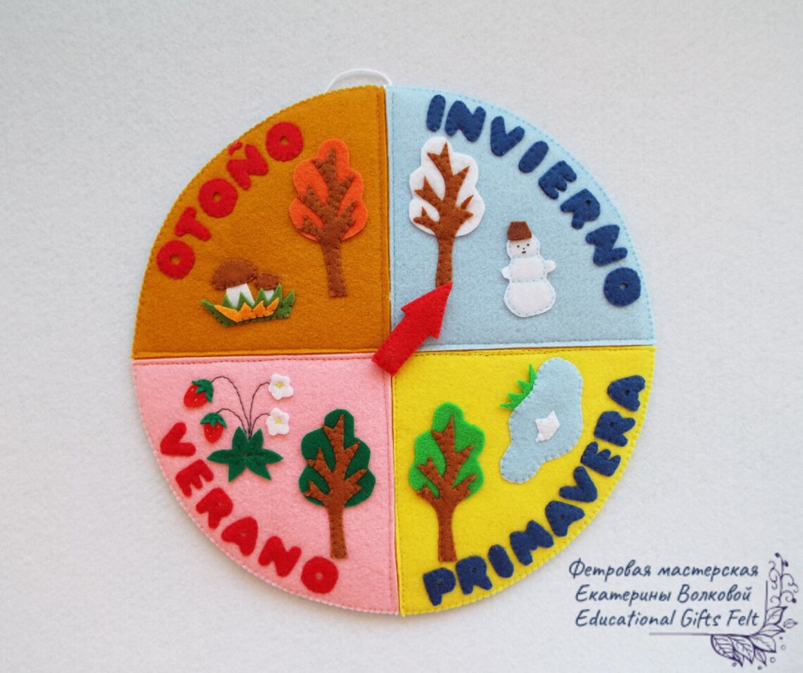 Felt Calendar Weather Chart Teacher Gift Felt Board Game Felt Etsy