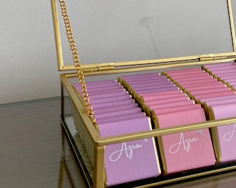 Personaliseerde chocolade bedankjes als geschenk voor babyshower en ujawnienie płci | özel düğün hediyelikleri | hochzeit geschenk