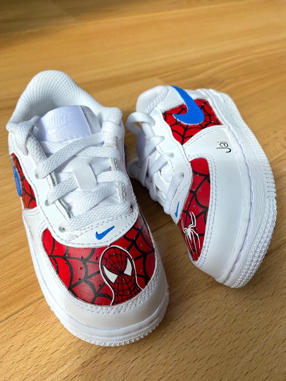Nike Air Force 1 Hand painted Custom Sneakers Marvel Spiderman Venom All Colors Available Unisex Shoes for Boys Girls Etsy