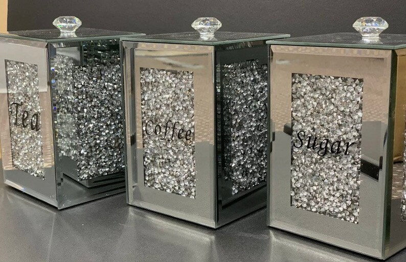 Kitchen roll/ Toilet roll stand Crushed diamond Accessories Etsy