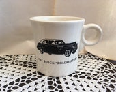 fiestaware mug white 1941 buick roadmaster decal car memorabilia