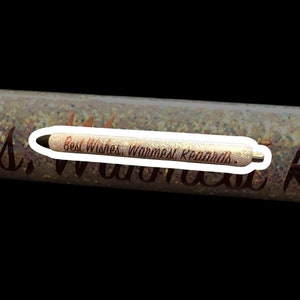 Best Wishes Warmest Regards - Schitt’s Creek Glitter Pen - Refillable & Customizable -Personalized
