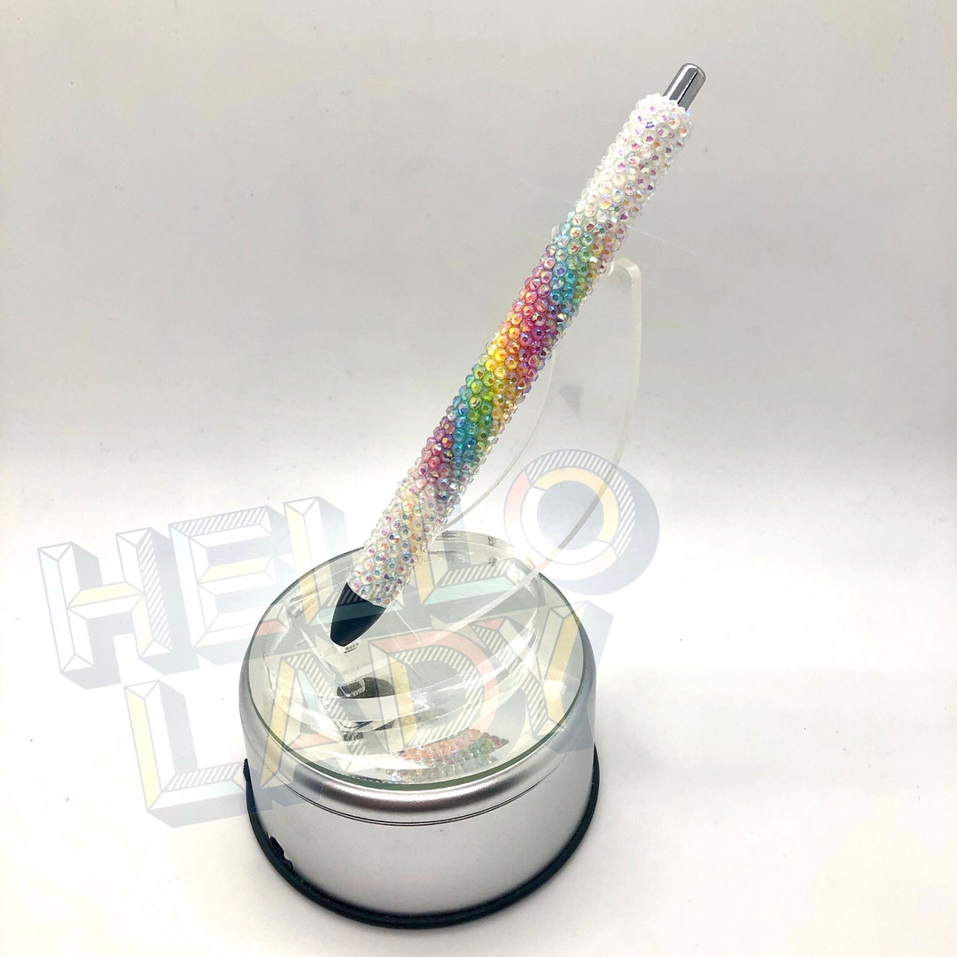 Cartoon Rhinestone Pen Unicorn Burst Rhinestone Bling Pen - Refillable Rainbow Colors Inkjoy ...