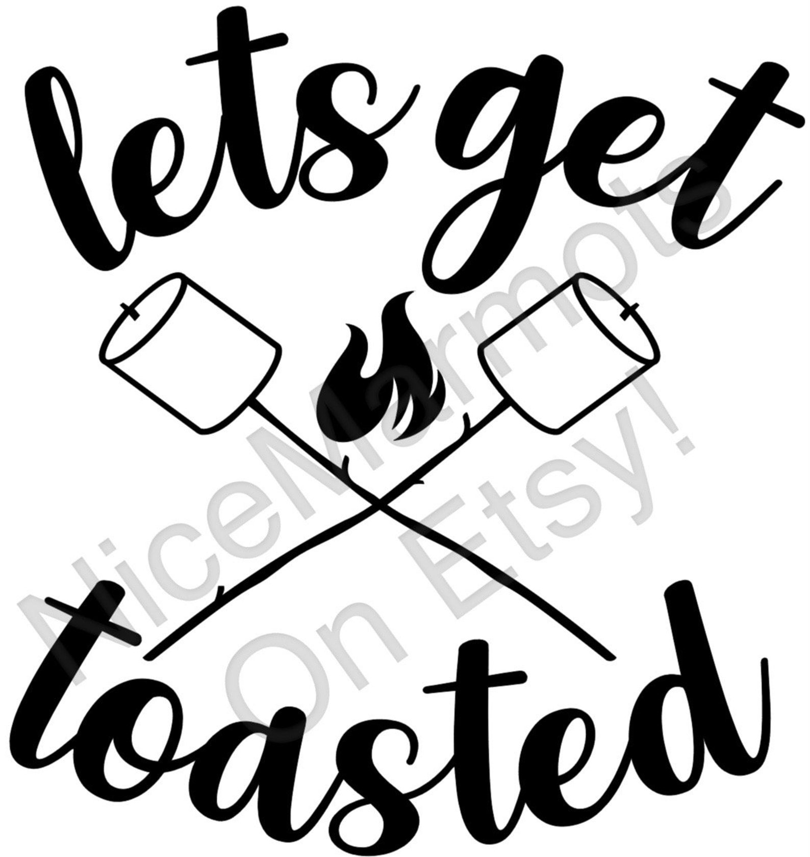 Let’s Get Toasted / SVG and JPEG Digital download / | Etsy