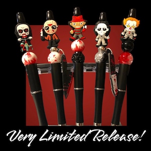 Horror Movie Characters  Bead Pens - Ballpoint, Beaded - Refillable