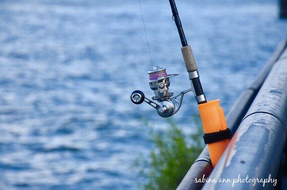 orange fishing rod