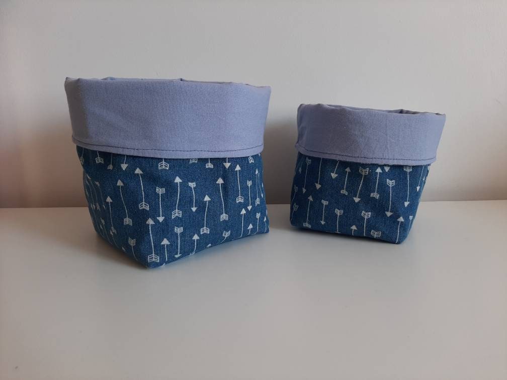 Duo de Corbeilles en Jean Motif Flèches